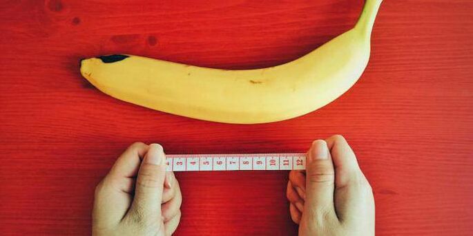 penis size before enlargement using banana example