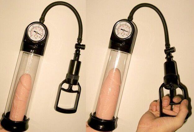 the use of a pump to enlarge the penis